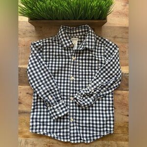 Carters Boys Size 4T Blue Plaid Button Down